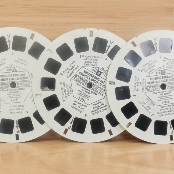 Vintage View-Master Reels – Ringling Bros. & Barnum & Bailey Circus / Packet B77 - Picture 6 of 8